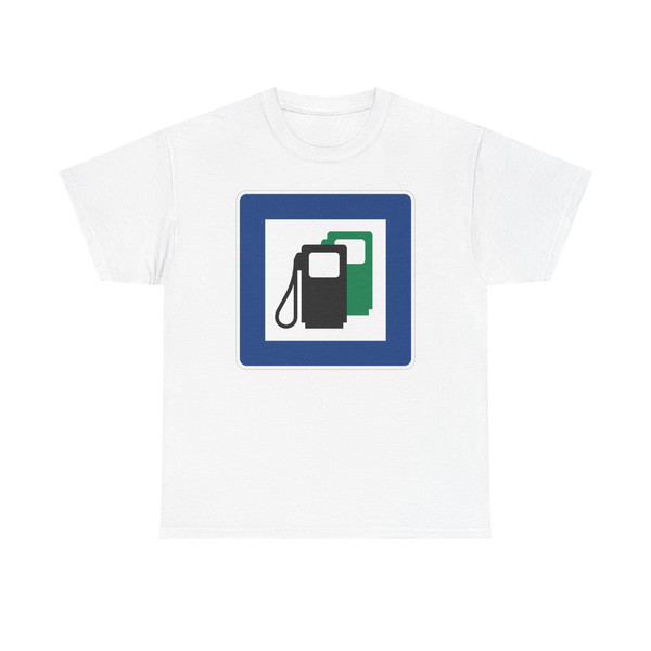 Zeichen 361-51 - Tankstelle auch mit bleifreiem Benzin 600x600 StVO 1992 (Germany) (Road Sign) T-Shirt