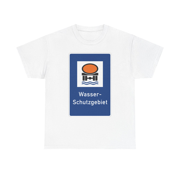 Zeichen 354 - Wasserschutzgebiet StVO 1988 (Germany) (Road Sign) T-Shirt