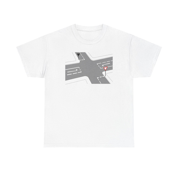 Zeichen 341  Wartelinie StVO 1970 (Germany) (Road Sign) T-Shirt