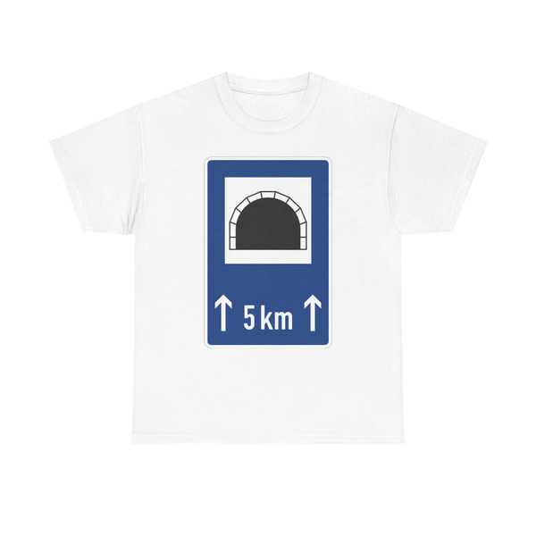 Zeichen 327-51 - Tunnel mit Längenangabe in km StVO 2017 (Germany) (Road Sign) T-Shirt