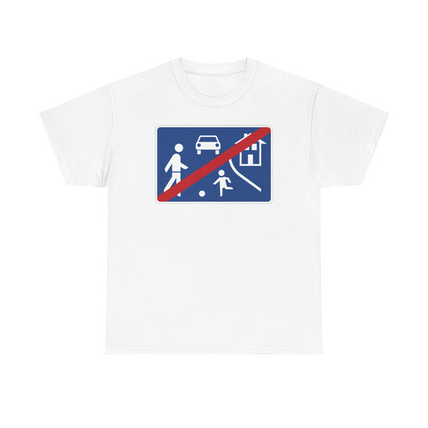 Zeichen 326 - Ende eines verkehrsberuhigten Bereichs StVO 1980 (Germany) (Road Sign) T-Shirt