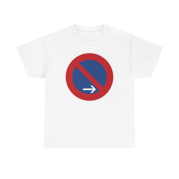 Zeichen 286-20 - Eingeschränktes Halteverbot Ende Rechtsaufstellung StVO 1992 (Germany) (Road Sign) T-Shirt