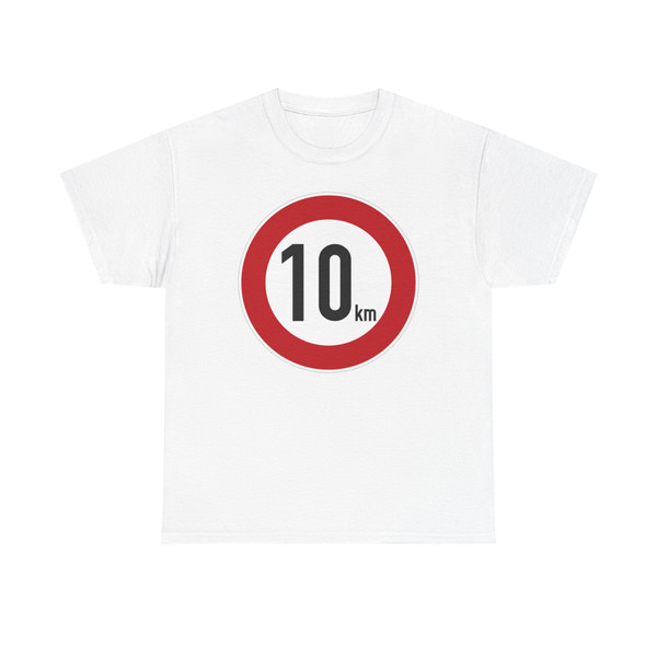 Zeichen 274 - Zulässige Höchstgeschwindigkeit 10 km StVO 1970 (Germany) (Road Sign) T-Shirt