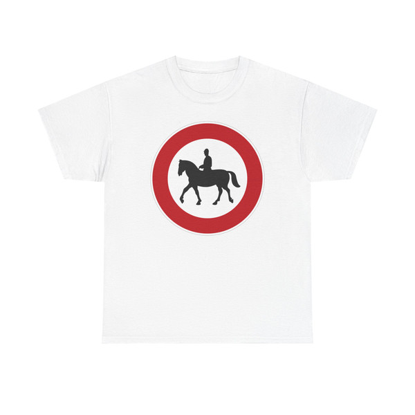 Zeichen 258 - Verbot für Reiter StVO 1970 (Germany) (Road Sign) T-Shirt