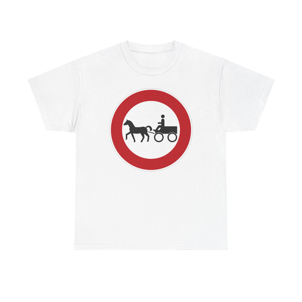 Zeichen 257-52 - Verbot für Gespannfuhrwerke StVO 2017 (Germany) (Road Sign) T-Shirt