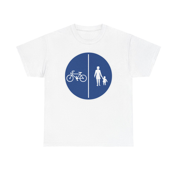 Zeichen 242 - Getrennter Rad- und Fußweg StVO 1970 (Germany) (Road Sign) T-Shirt