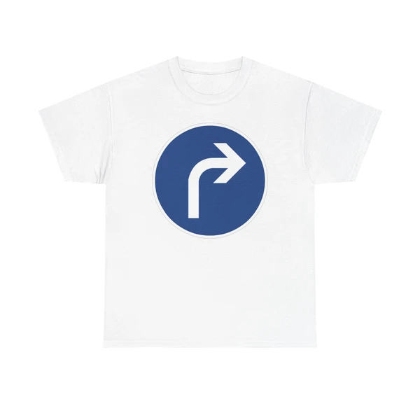 Zeichen 209-20 - Vorgeschriebene Fahrtrichtung rechts StVO 1992 (Germany) (Road Sign) T-Shirt