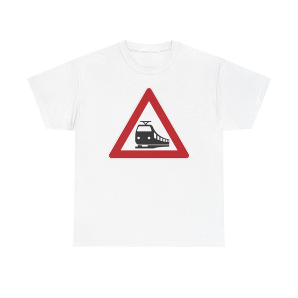 Zeichen 151 - Unbeschrankter Bahnübergang StVO 1992 (Germany) (Road Sign) T-Shirt