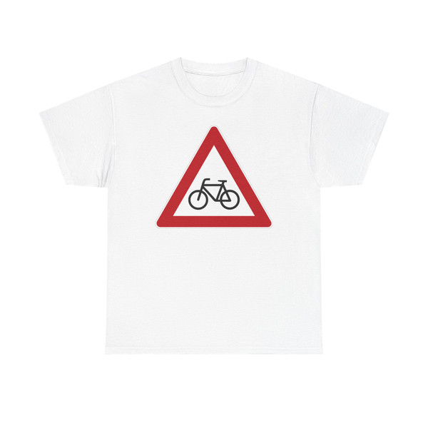 Zeichen 138-10 - Radfahrer kreuzen Aufstellung rechts StVO 1992 (Germany) (Road Sign) T-Shirt