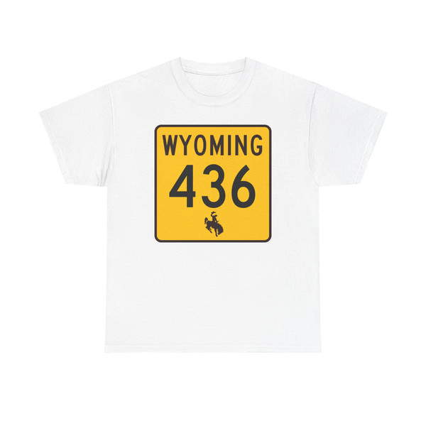WY-436 (Wyoming) (Road Sign) T-Shirt