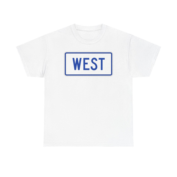 West plate small South Carolina (United States) (Road Sign) T-Shirt