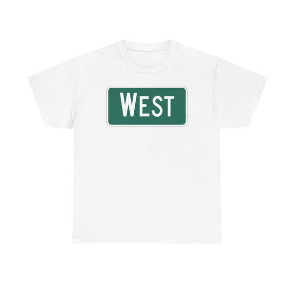 West plate green (United States) (Road Sign) T-Shirt