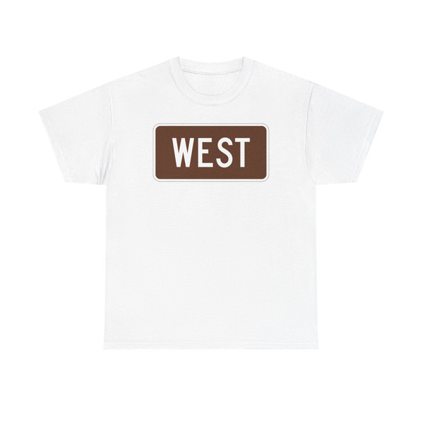 West plate brown 1971 (United States) (Road Sign) T-Shirt