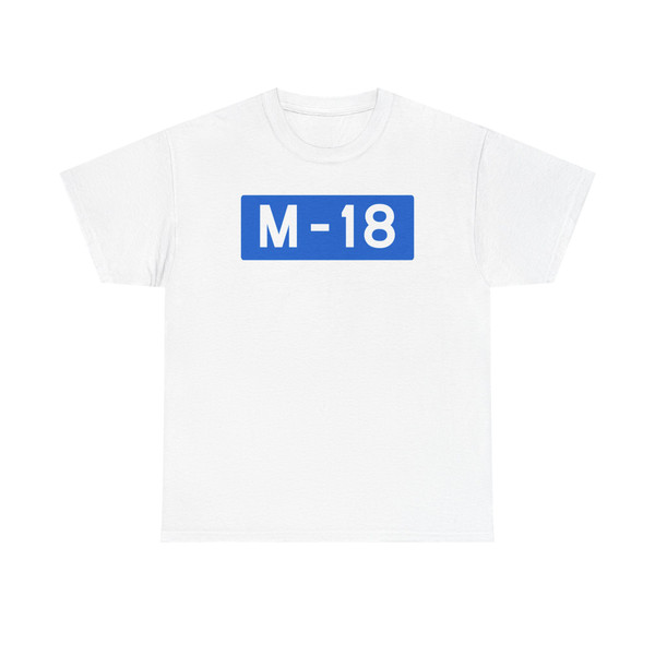 Wegschild Montenegro M-18 (Montenegro) (Road Sign) T-Shirt