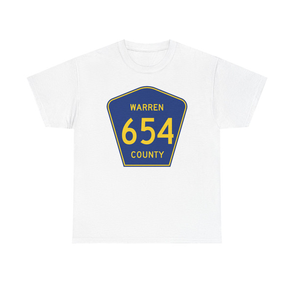 Warren County Route 654 NJ (New Jersey) (Road Sign) T-Shirt