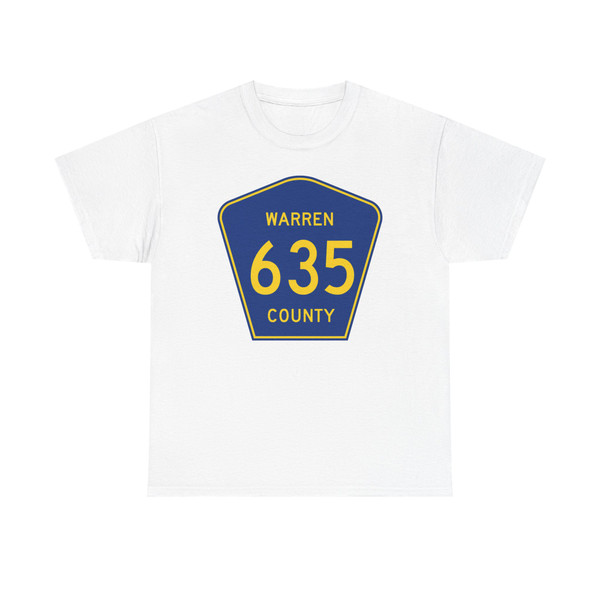 Warren County Route 635 NJ (New Jersey) (Road Sign) T-Shirt