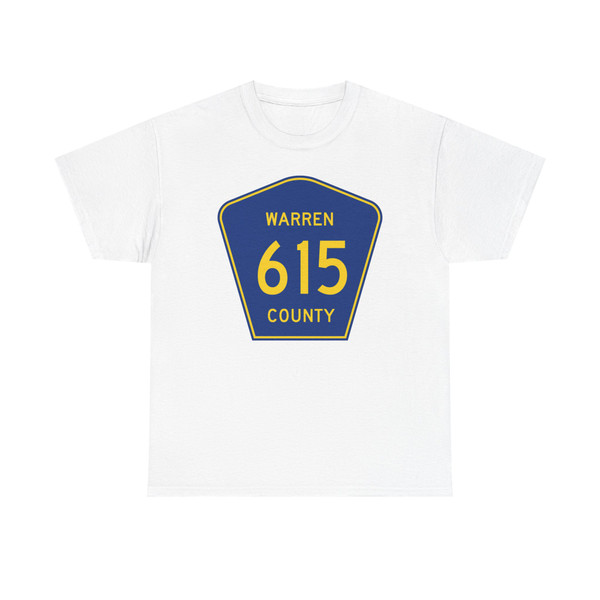 Warren County Route 615 NJ (New Jersey) (Road Sign) T-Shirt