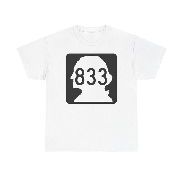 WA-833 (Washington) (Road Sign) T-Shirt