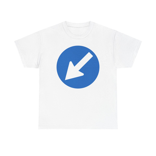 Vorschriftszeichen 15 links geneigt (Austria) (Road Sign) T-Shirt