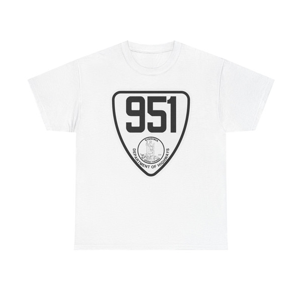 Virginia 951 1924 (Virginia) (Road Sign) T-Shirt (0ae99e)