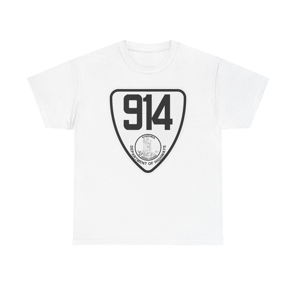 Virginia 914 1924 (Virginia) (Road Sign) T-Shirt (0d6a43)