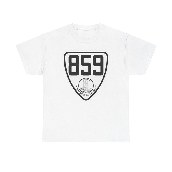 Virginia 859 1924 (Virginia) (Road Sign) T-Shirt (09ab99)