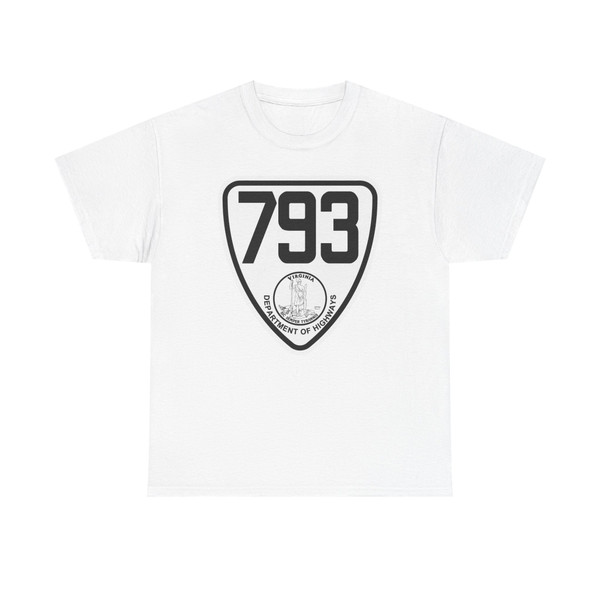 Virginia 793 1924 (Virginia) (Road Sign) T-Shirt