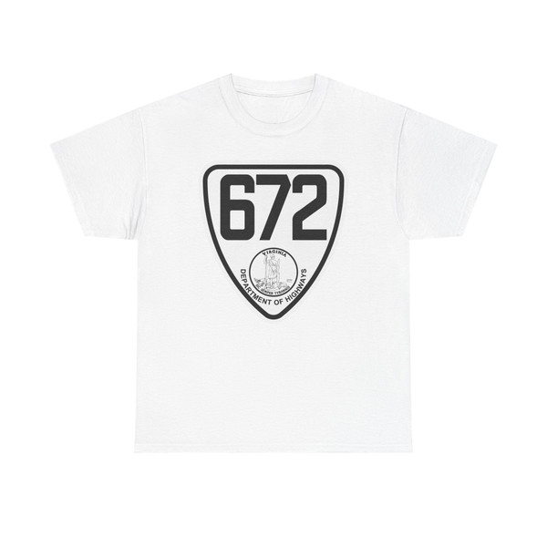 Virginia 672 1924 (Virginia) (Road Sign) T-Shirt