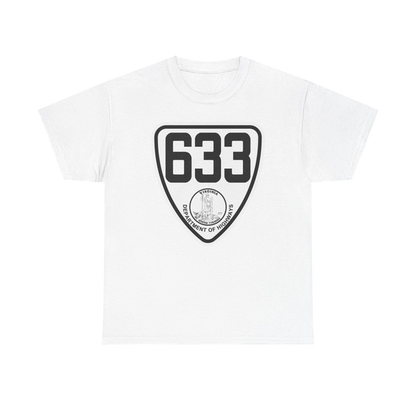 Virginia 633 1924 (Virginia) (Road Sign) T-Shirt