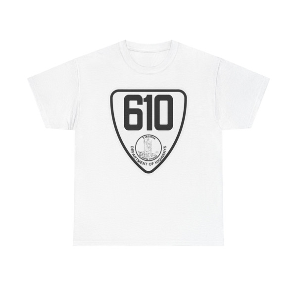 Virginia 610 1924 (Virginia) (Road Sign) T-Shirt (0a49b8)