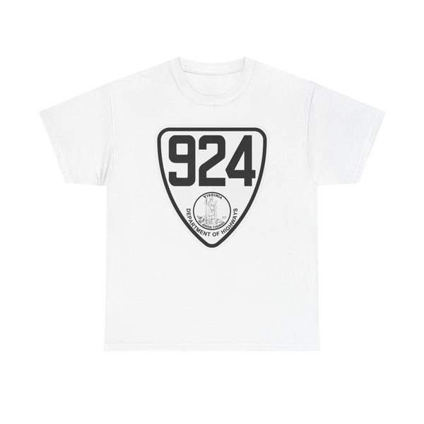 Virginia 924 1924 (Virginia) (Road Sign) T-Shirt