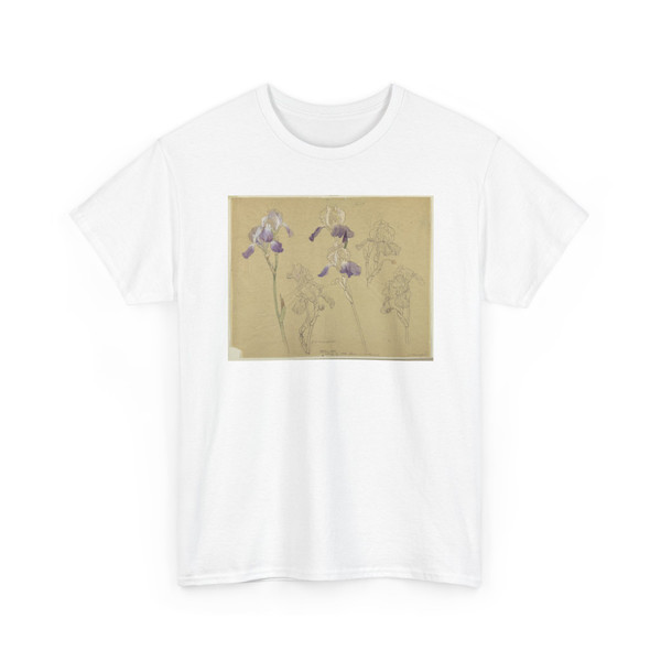 Sophia L. Crownfield, (American, - Study of Irises - early 20th century v2 - T-Shirt
