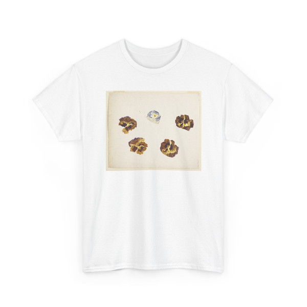Sophia L. Crownfield, (American, - Study of Pansies - late 19th century v1 - T-Shirt