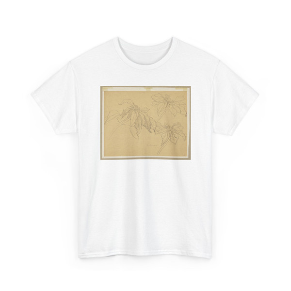 Sophia L. Crownfield, (American, - Study of Poinsettias - early 20th century v3 - T-Shirt