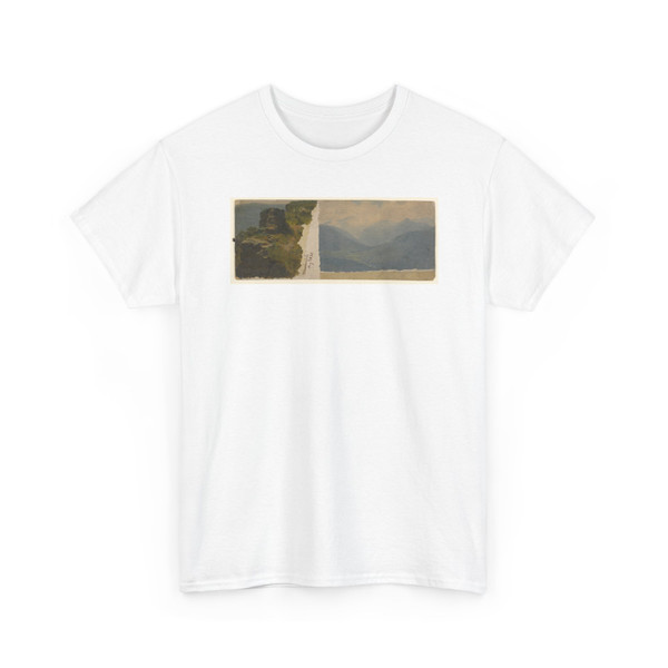 William Stanley Haseltine, American, - Study of landscape, Drachenfels, Germany - 1856 - T-Shirt