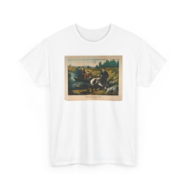 Kelly, Thomas - American Hunting Scene Wild Duck Shooting - ca 1865 v2 - T-Shirt