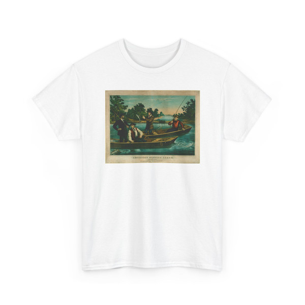 Kelly, Thomas - American Hunting Scene. Brook, Trout Fishing - 1859 v2 - T-Shirt