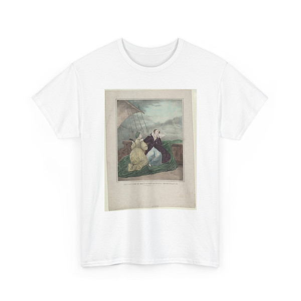Mary I Queen of Scotland - Departure of Mary Queen of Scots from France - ca 1838 - T-Shirt