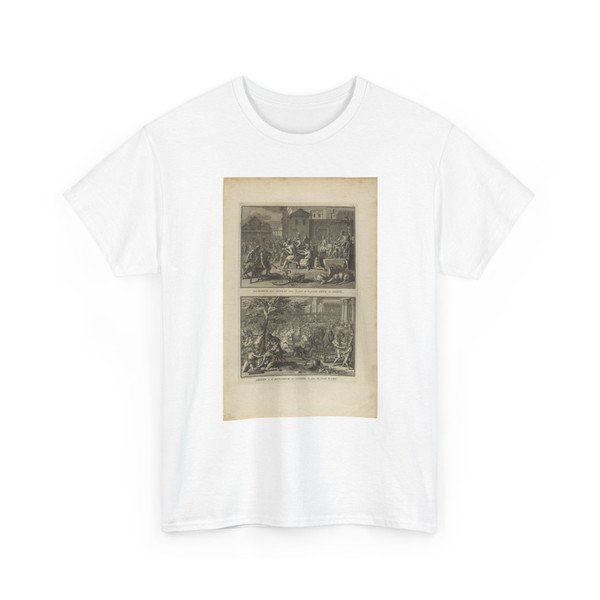 Bernard Picart, French, born Paris, - Sacrifice d'un Agneau Noir...Festin à l'Honneur du Soleil - 1723 - T-Shirt