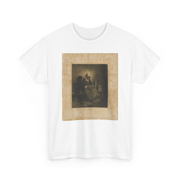 Charles Chaplin, French, born Andelys, - Old Woman Seated - 1870 - T-Shirt
