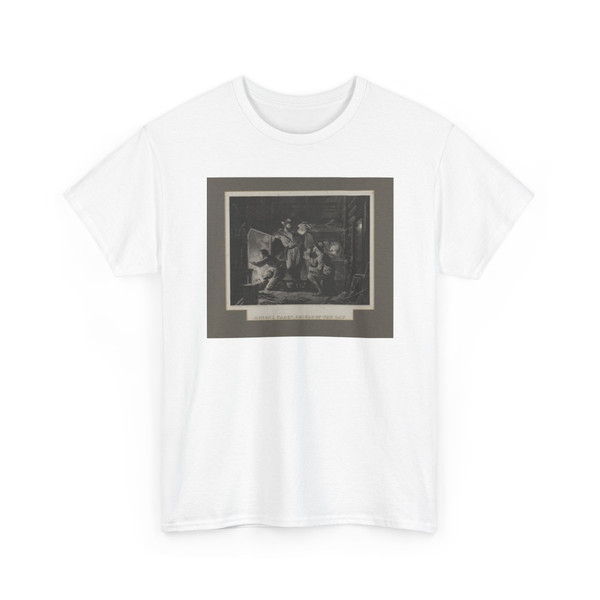 Charles Christian Nahl, born Kassel, - Miner's Cabin, Result of the Day - 1852 - T-Shirt