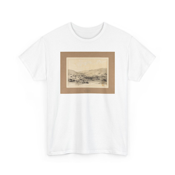George Catlin, born Wilkes-Barre, PA - Indians Surrounding Buffalo-no. 9 - unknown - T-Shirt