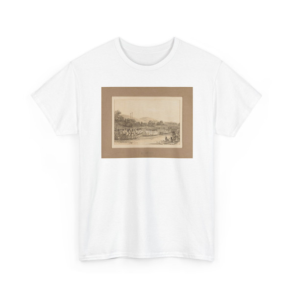 George Catlin, born Wilkes-Barre, PA - The Ball Play Dance-no. 22 - unknown - T-Shirt