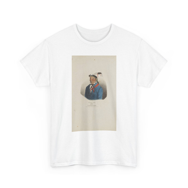 James Otto Lewis, born Philadelphia, PA - WEESH-CUB or the Sweet; A Noted Chippeway Chief, from The Aboriginal Portfolio - 1835 - T-Shirt