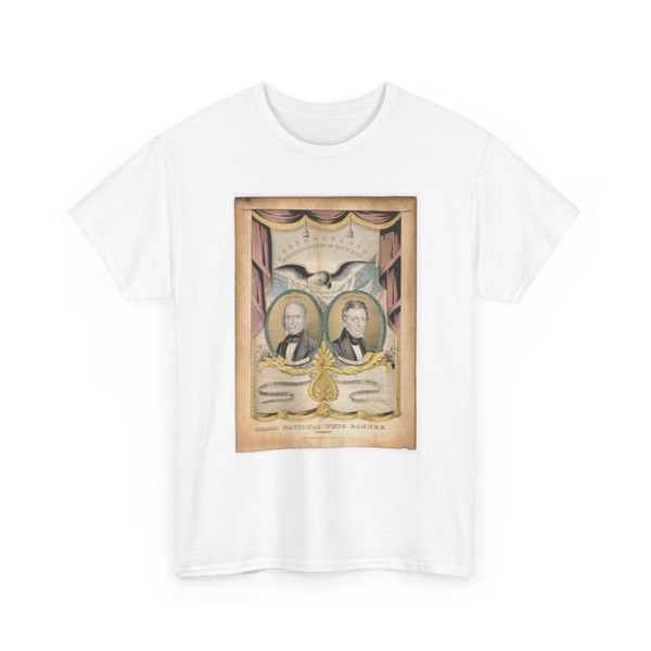Nathaniel Currier, born Roxbury, MA - Grand National Whig Banner, Onward - unknown - T-Shirt