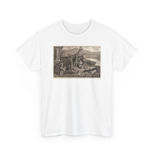 Unidentified - Camping out in the Adirondack Mountains - 1874 - T-Shirt