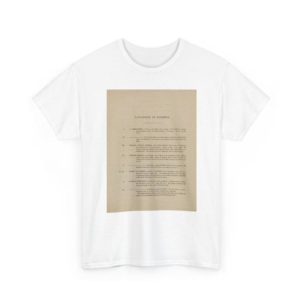 Unidentified - Catalogue of Etchings - unknown - T-Shirt