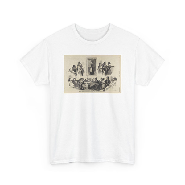 Winslow Homer, born Boston, MA - New York Charities-St. Barnabas House, from Harper's Weekly, April 18, 1874 - 1874 - T-Shirt