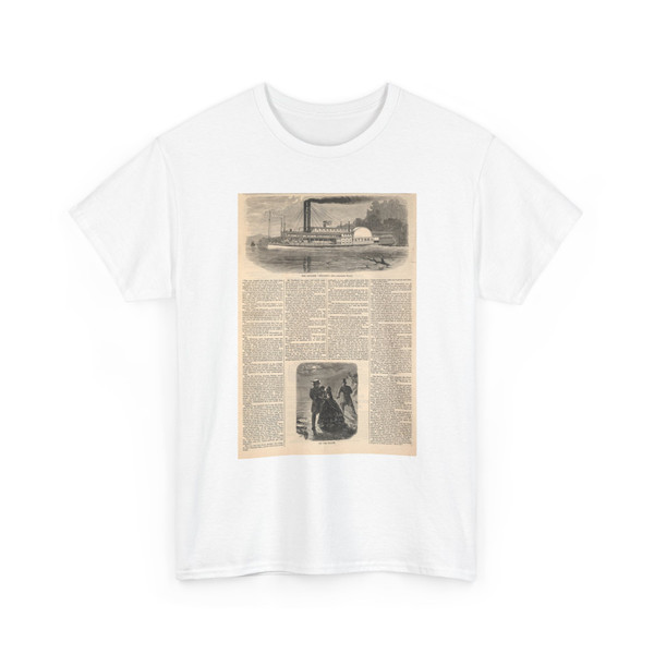Winslow Homer, born Boston, MA - On the Beach, from Harper's Weekly, March 10, 1860 - 1860 - T-Shirt