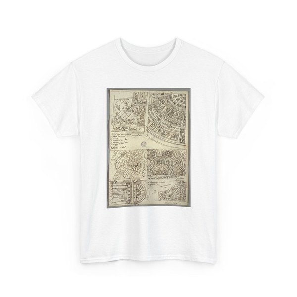 Felice Giani, Italian, 1758–1823 - Decorative Studies for Ceilings; Verso- Head in Profile with Antique Helmet - 1814–18 - T-Shirt